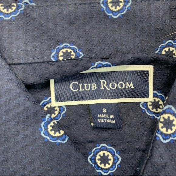 CLUB ROOM Men's Geo-Print Dobby Shirt Size S - Picture 4 of 11